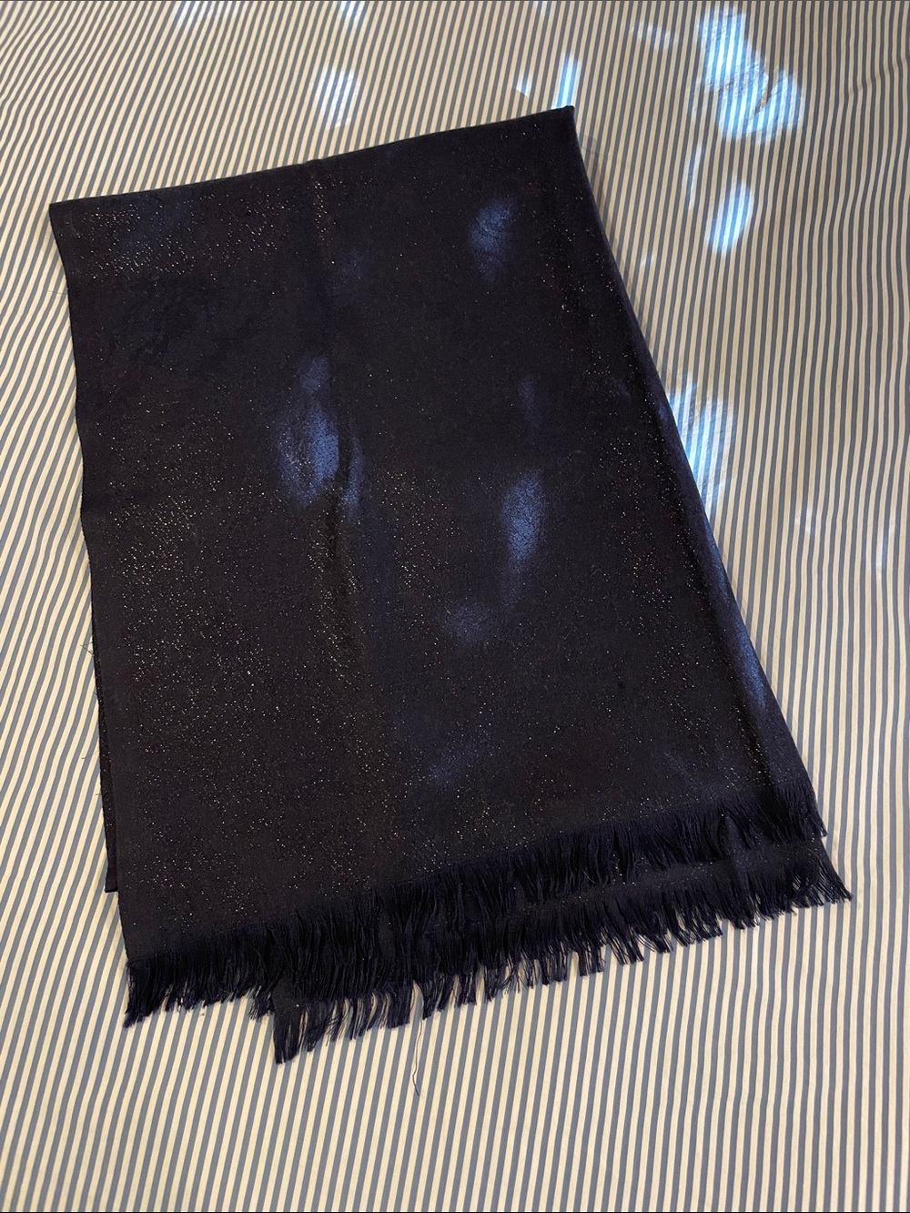 Lilly Pulitzer metallic navy scarf